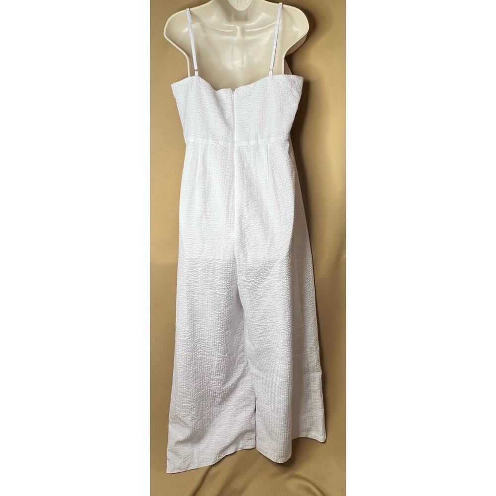 Aqua Sleeveless Cutout Wide Leg Jumpsuit L NWT - Picture 4 of 9